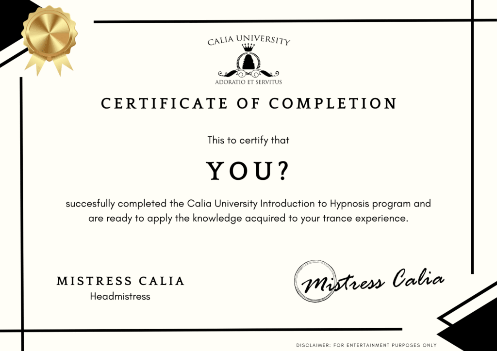 hypnosis certification