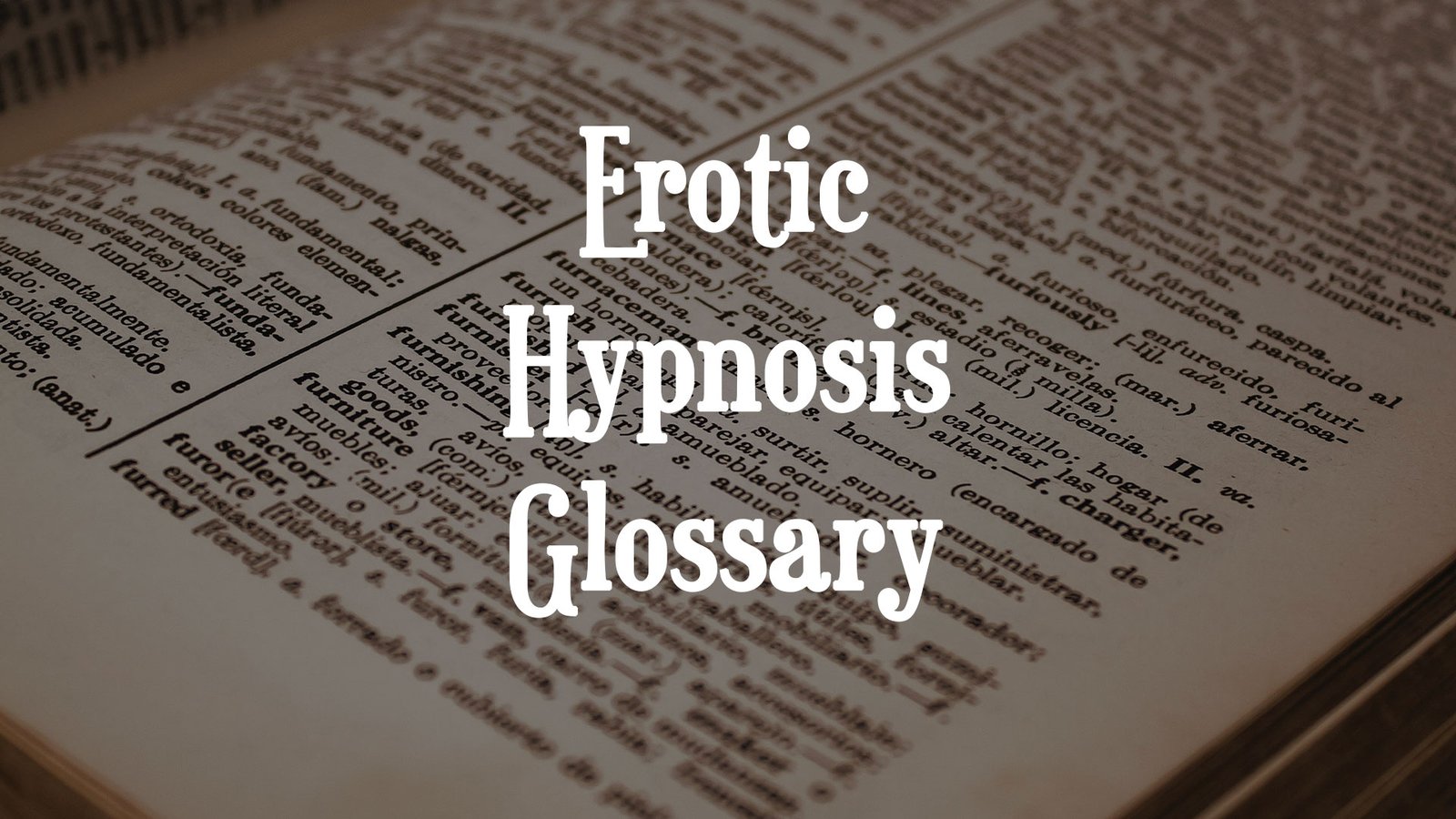 erotic hypnosis glossary